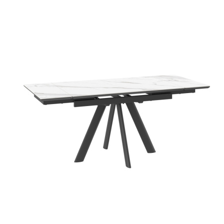 Стол JACK-120, раздвижной 120(30+30)х80, CALAKATTA ST CER/ЧЕРНЫЙ JACK 120